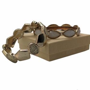 Set of Vintage Gold Tone Bracelets